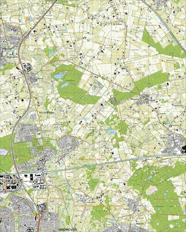 Digitaal - Bestel deze kaart digitaal als JPEG of EPS bestand