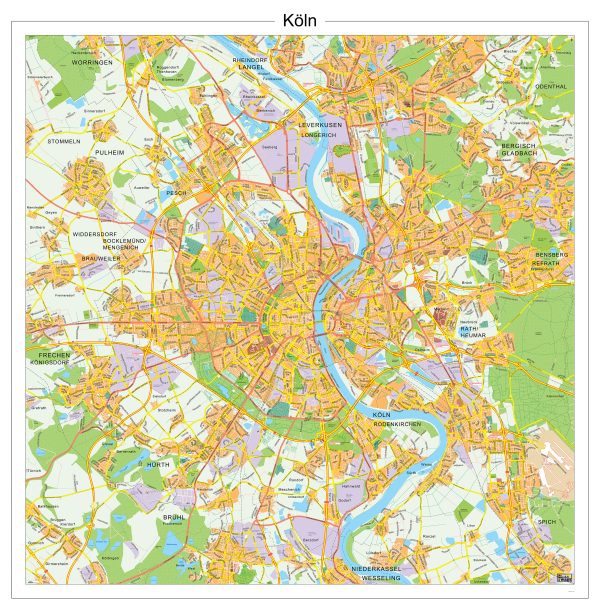 Digitaal - Bestel deze kaart digitaal als JPEG of EPS bestand
