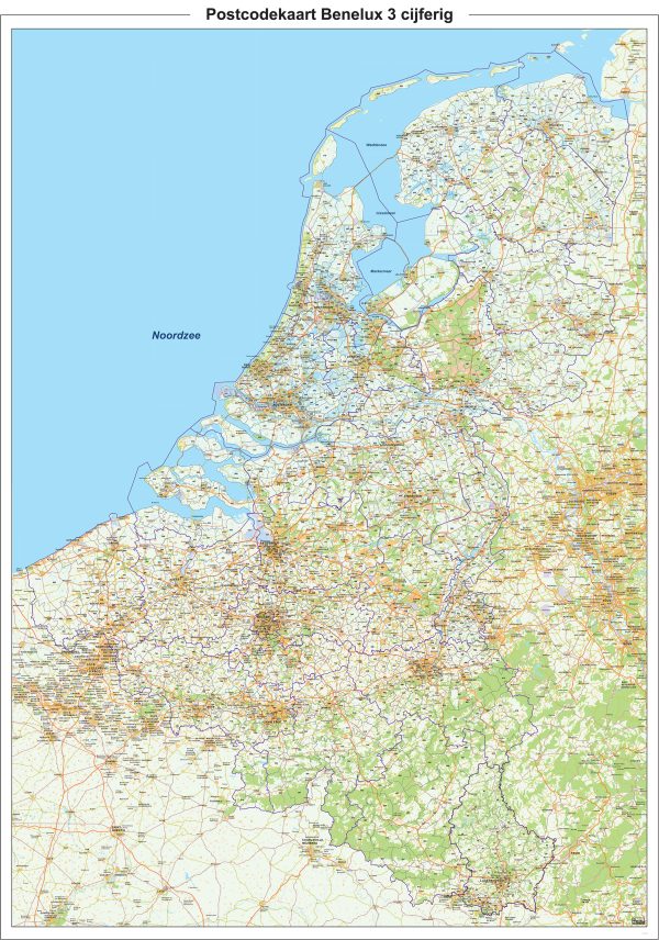 Digitaal - Bestel deze kaart digitaal als JPEG of EPS bestand