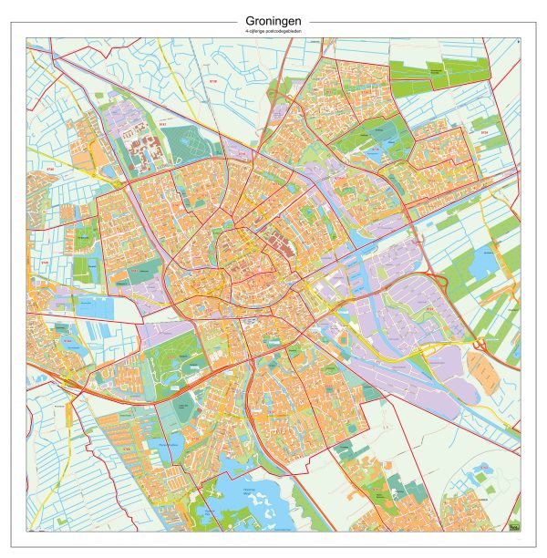 Digitaal - Bestel deze kaart digitaal als JPEG of EPS bestand