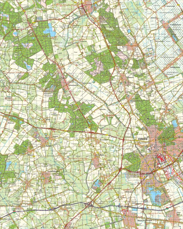 Digitaal - Bestel deze kaart digitaal als JPEG of EPS bestand