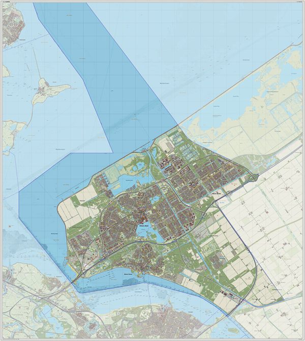 Digitaal - Bestel deze kaart digitaal als JPEG of EPS bestand