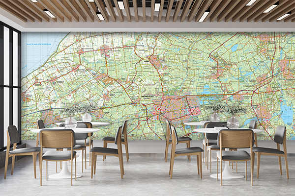 kaart als mural