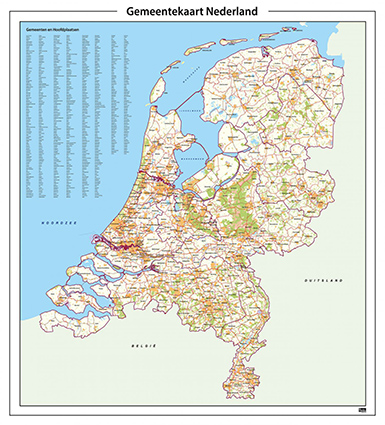 gemeentekaart nederland