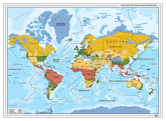 schoolkaart klimaat breuklijnen